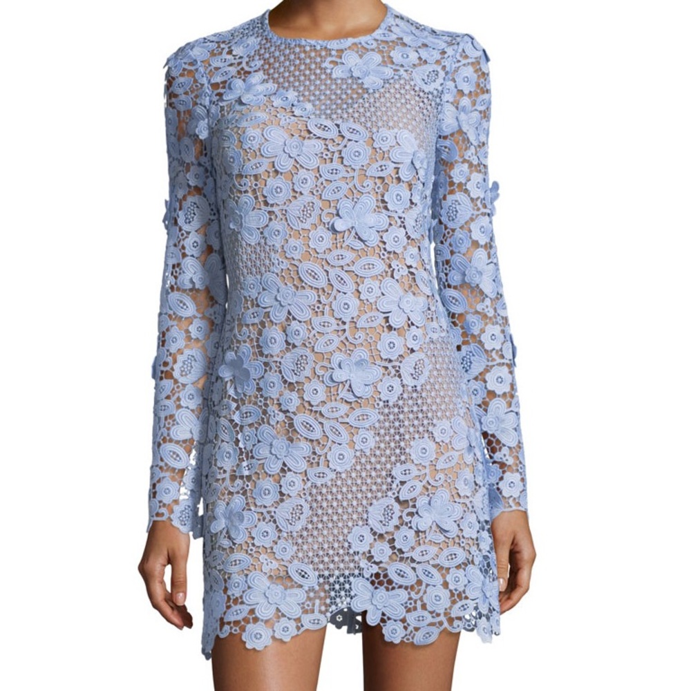 Self Portrait Violat Floral Guipure Lace Dress